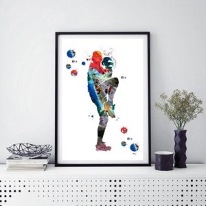 Baseball Wall Art Canvas Design B64