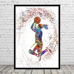 Basketball Wall Art Canvas Design BK72