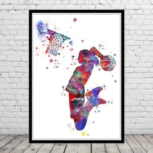 Basketball Wall Art Canvas Design BK73