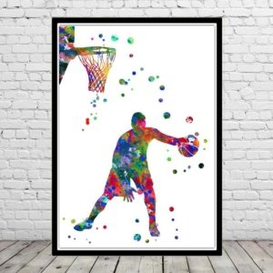 Basketball Wall Art Canvas Design BK74