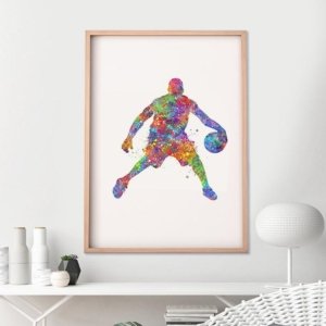 Basketball Wall Art Canvas Design BK77
