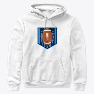 Blue Flash Football Hoodie
