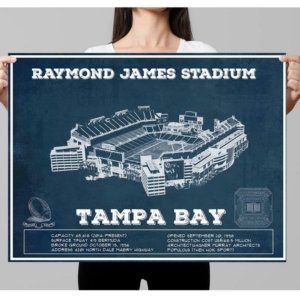 Buccaneers Vintage Stadium Print