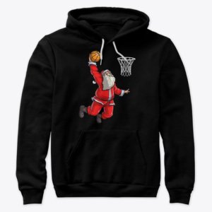 Christmas Santa Basketball Hoodie