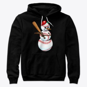 Christmas Snowball Pitcher Baseball Hoodie