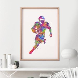 Football Wall Art Canvas Design F80