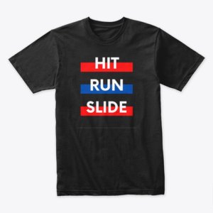 Hit Run Slide Baseball T-Shirt (Set of 2)