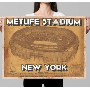 Jets Vintage Stadium Print