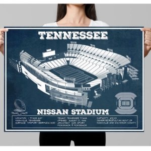 Titans Vintage Stadium Print