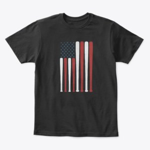 USA Flag Baseball T-Shirt (Set of 2)