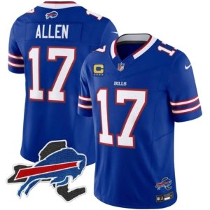 Bills Allen New York Patch Jersey Royal