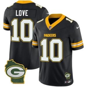 Packers Love Home Patch Black Vapor Jersey
