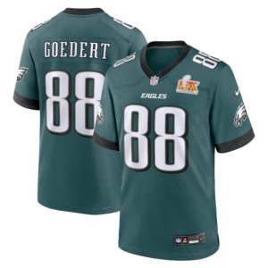 Eagles Dallas Goedert Super Bowl LIX Jersey Midnight Green
