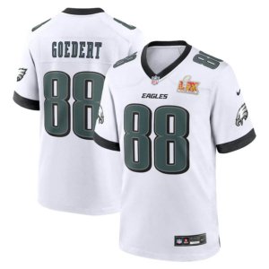 Eagles Dallas Goedert Super Bowl LIX Jersey White