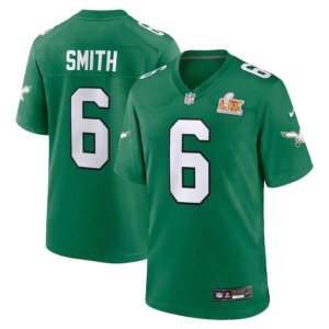 Eagles DeVonta Smith Super Bowl LIX Jersey Kelly Green