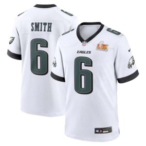 Eagles DeVonta Smith Super Bowl LIX Jersey White