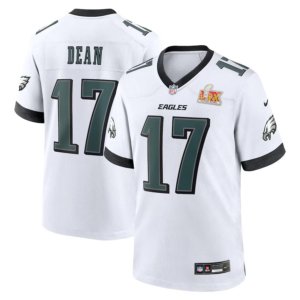 Eagles Nakobe Dean Super Bowl LIX Jersey White