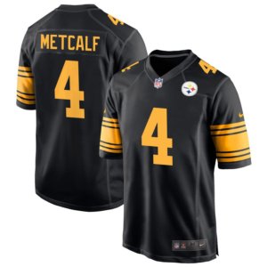 Steelers DK Metcalf Jersey Alternate Black