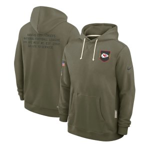 Chiefs Olive 2025 Salute to Service Hoodie