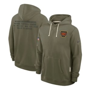 Commanders Olive 2025 Salute to Service Hoodie