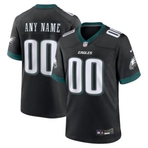 Eagles Custom Name Jersey Black