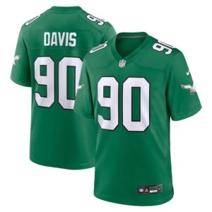 Eagles Jordan Davis Jersey Kelly Green