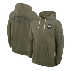 Packers Olive 2025 Salute to Service Hoodie