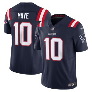 Patriots Drake Maye Vapor FUSE Jersey Navy