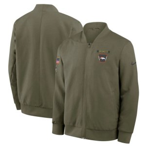 Broncos 2025 Salute to Service Full-Zip Bomber Jacket