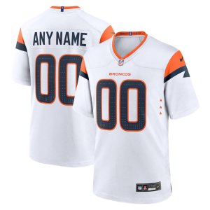 Broncos Custom Mile High Jersey White