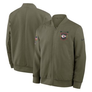 Chiefs 2025 Salute to Service Full-Zip Bomber Jacket