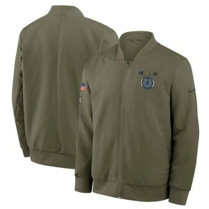 Colts 2025 Salute to Service Full-Zip Bomber Jacket