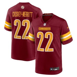 Commanders Jacory Croskey-Merritt Jersey Burgundy