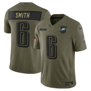 Eagles DeVonta Smith Olive 2025 Salute to Service Jersey