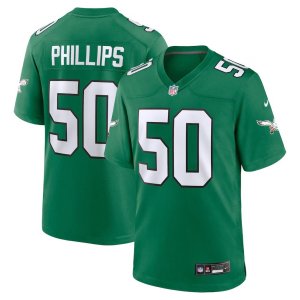 Eagles Jaelan Phillips Jersey Kelly Green