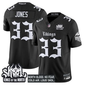 Vikings Aaron Jones Gothic Jersey